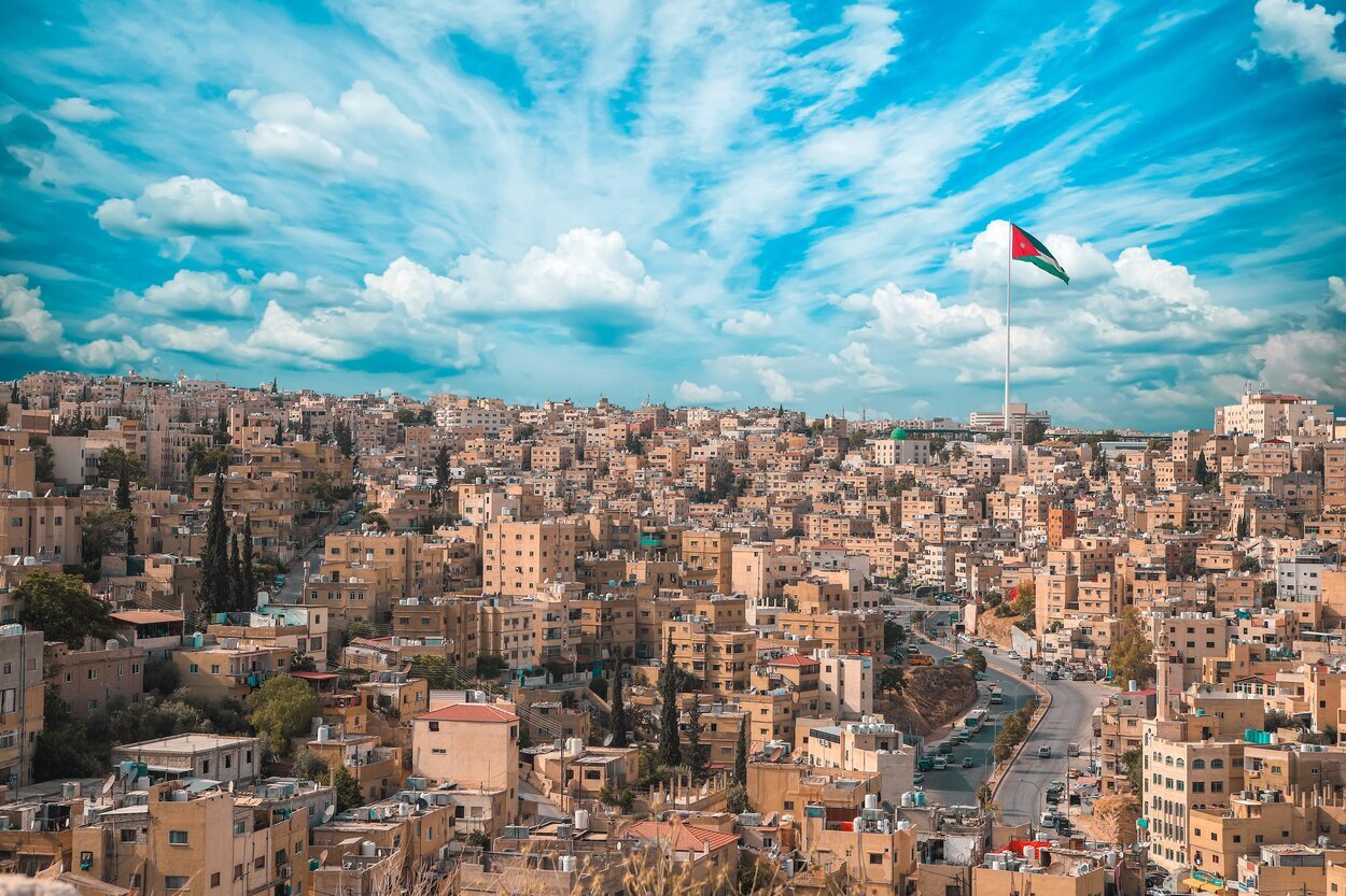 Vista de Amman, capital de Jordania