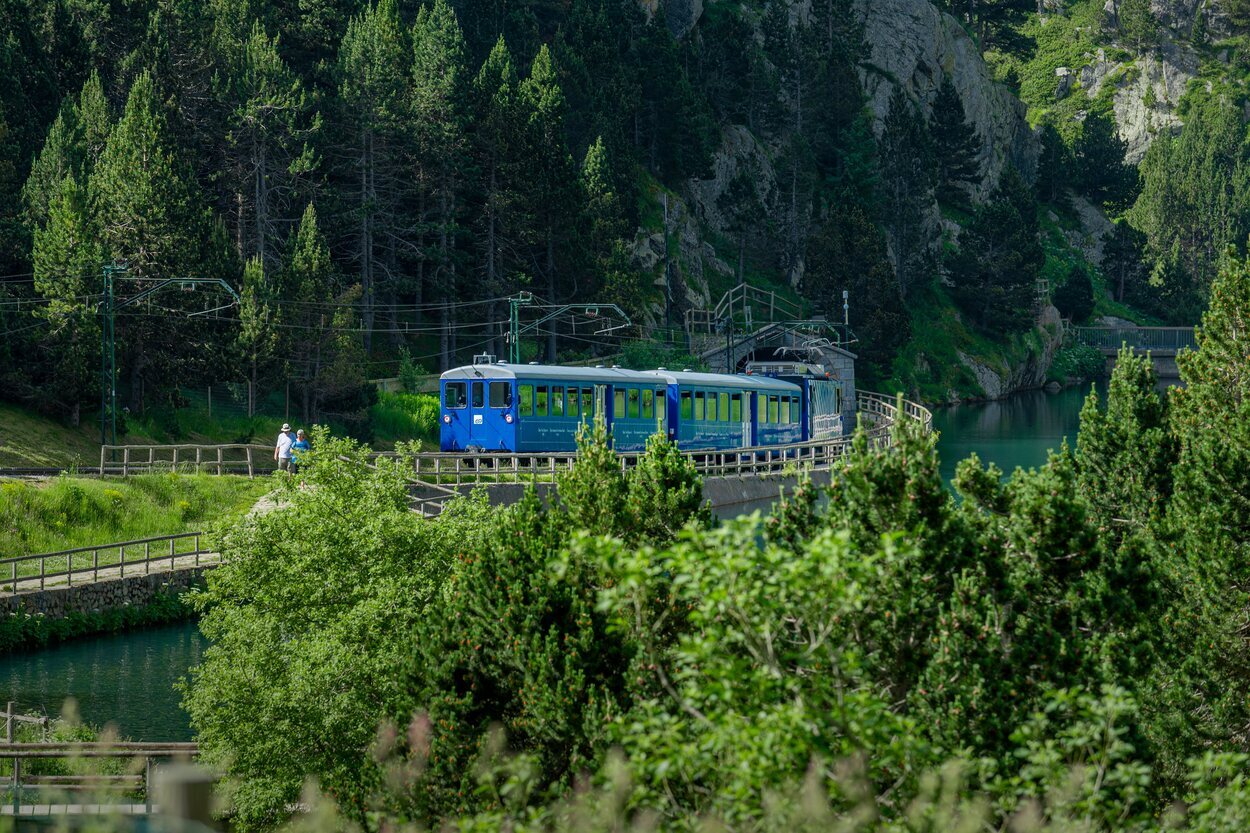 El tren cremallera es el único medio de llegar a Vall de Núria